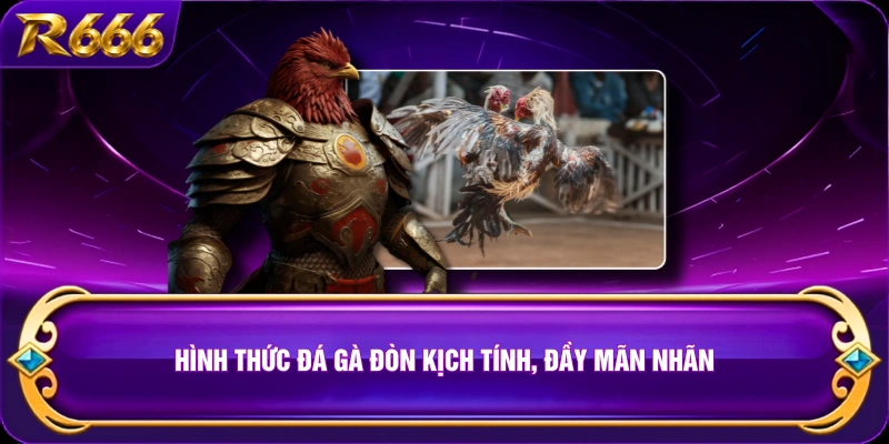 Hình thức đá gà đòn kịch tính, đầy mãn nhãn